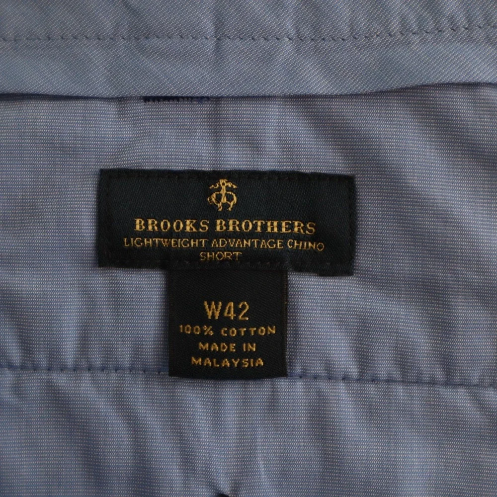 Brooks Brothers Shorts‎ Mens 42 Lightweight Advantage Chino Golf Flat Front Blue